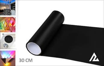 Mat zwart tint folie